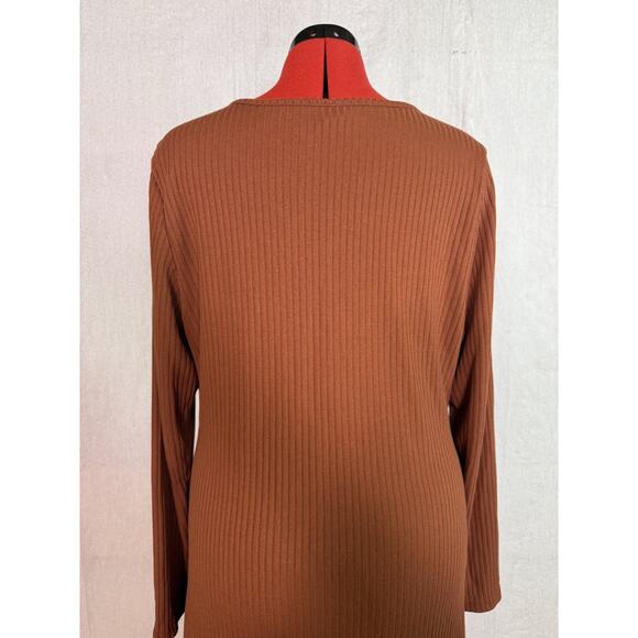 OLD NAVY Women's Long Sleeve Ribbed Knit Dress Size XL Polyester Blend EUC D231 - Picture 5 of 13